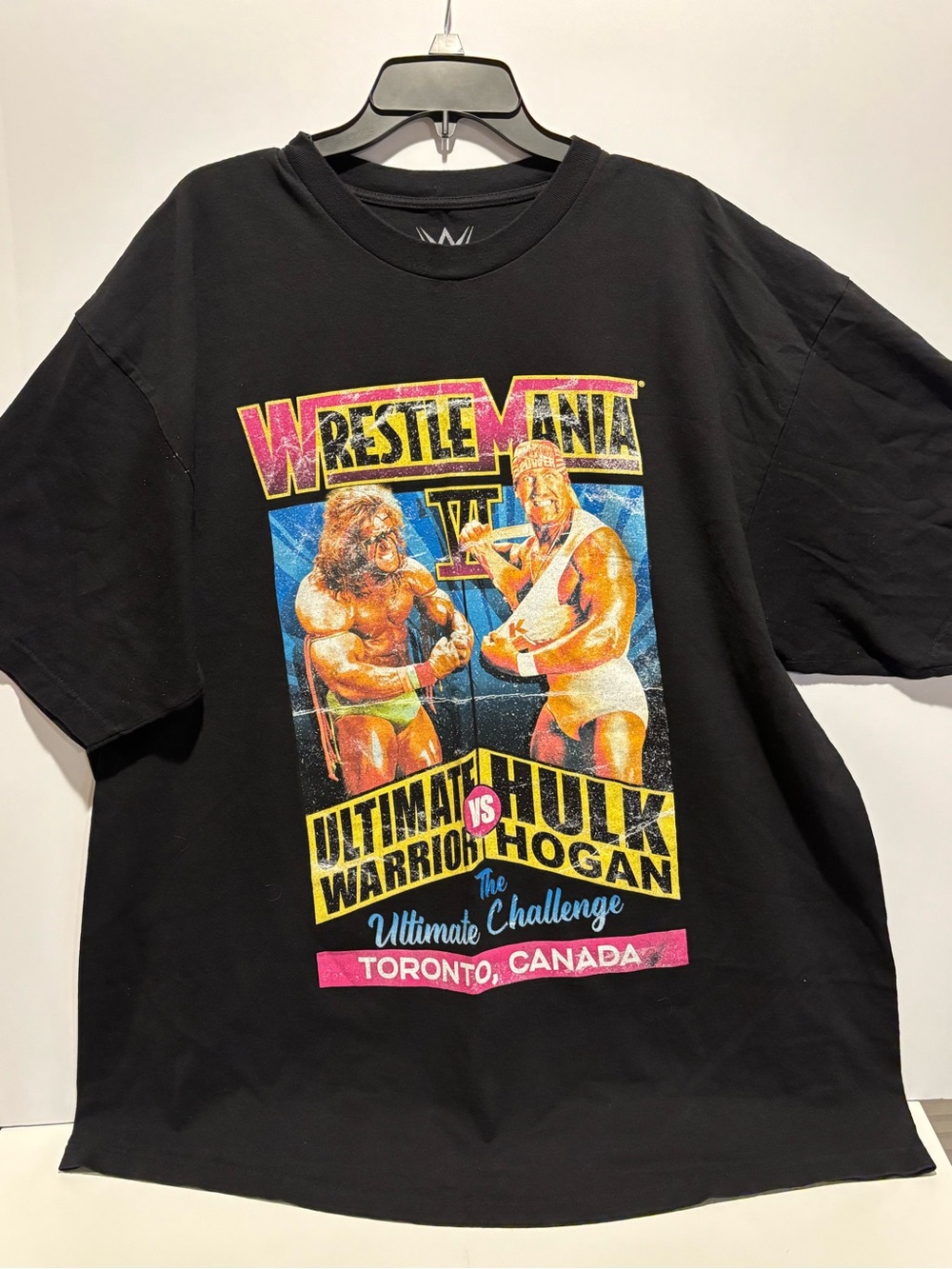 Men’s Big & Tall WrestleMania 6 Graphic Tee - Black